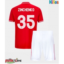 Camiseta Nottingham Forest Oleksandr Zinchenko #35 Primera Equipación para niños 2025-26 manga corta (+ pantalones cortos)